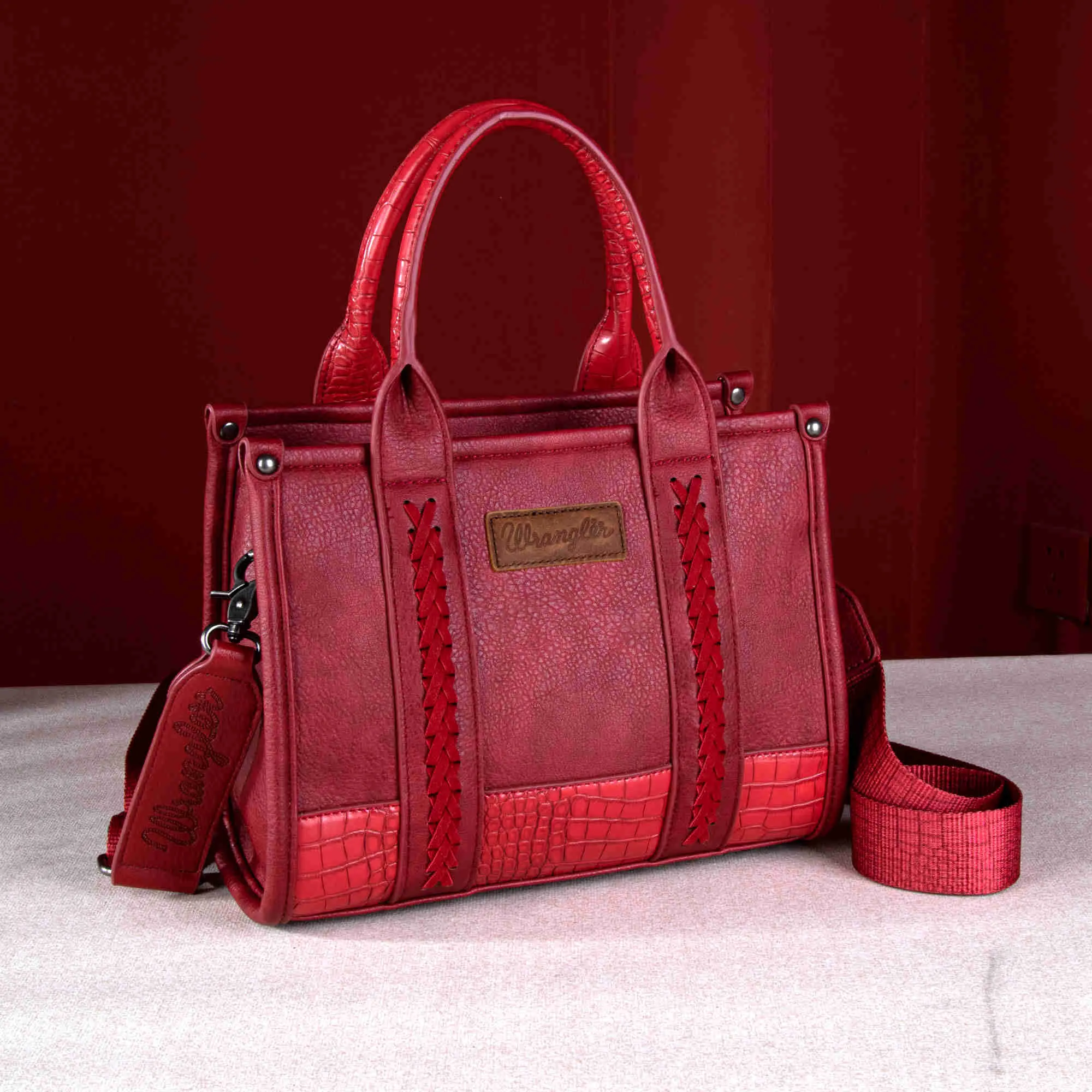 MONTANA WEST WRANGLER CROC PRINT CONCEALED CARRY TOTES/CROSSBODY