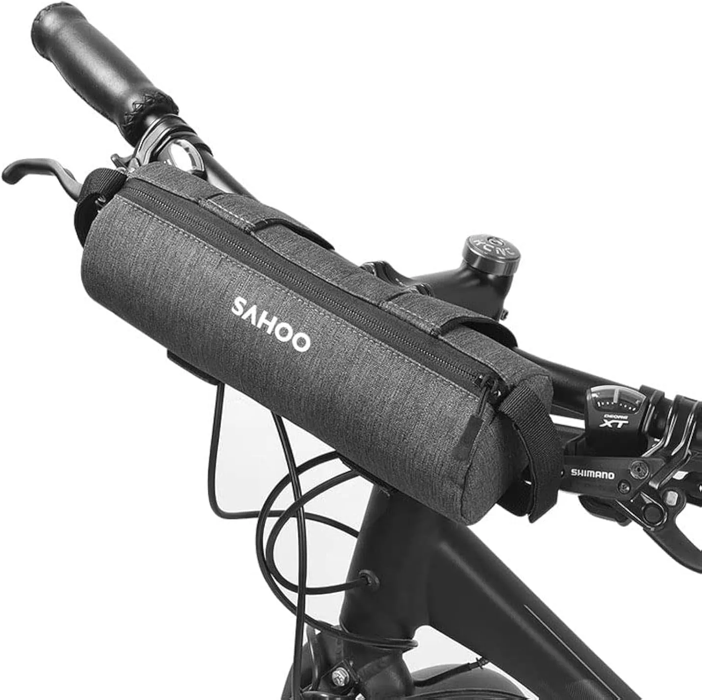 MOOZO Bike Handlebar Bag, Insulateion Cooler Bag Road Bicycle Front Frame Bag Outdoor MTB Mountain Bike Top Tube Water Bottle Pouch, Drink Keep Warm or Cold Cycling Storage Pack Pannier Accessories