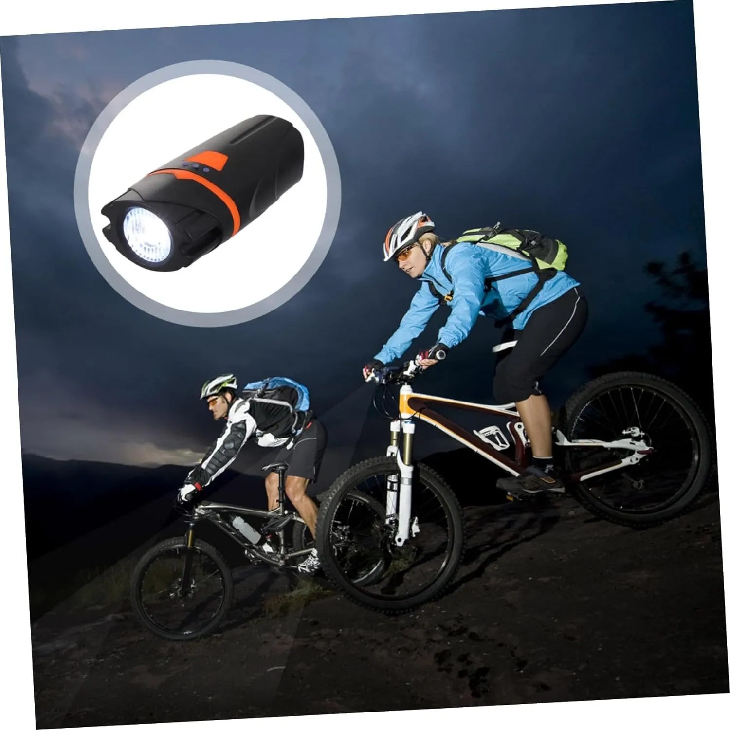 Mountain Bike Headlight Handlebar Light Bicicletas Light Holder Bicycle Accessories Light for Bikeframe