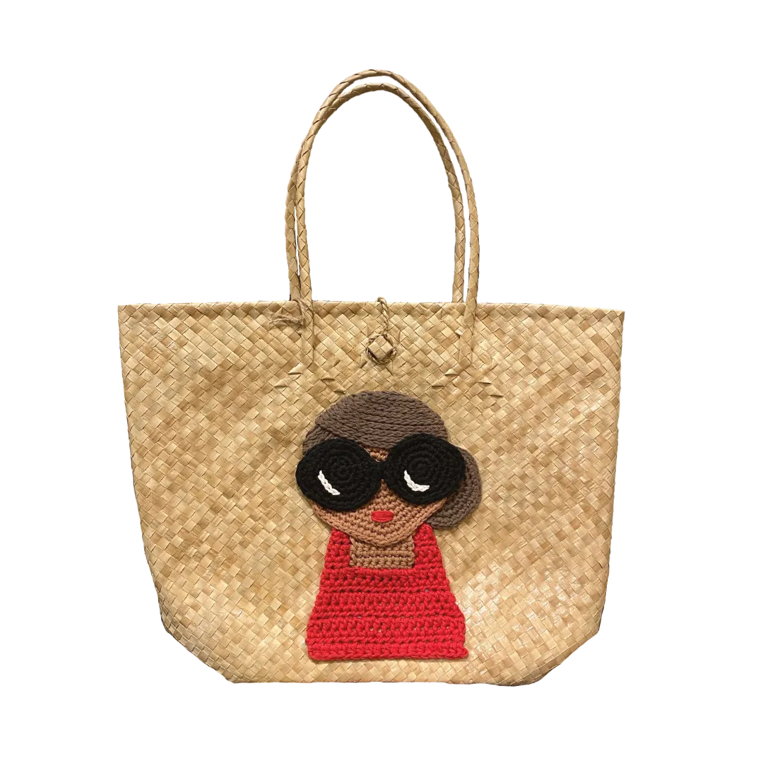 Mula Isla x Stitched by Mia Embroidered Buri Bayong