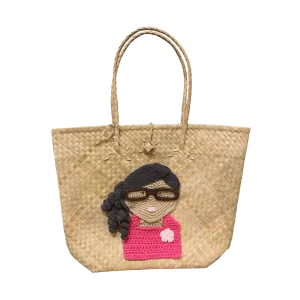 Mula Isla x Stitched by Mia Embroidered Buri Bayong