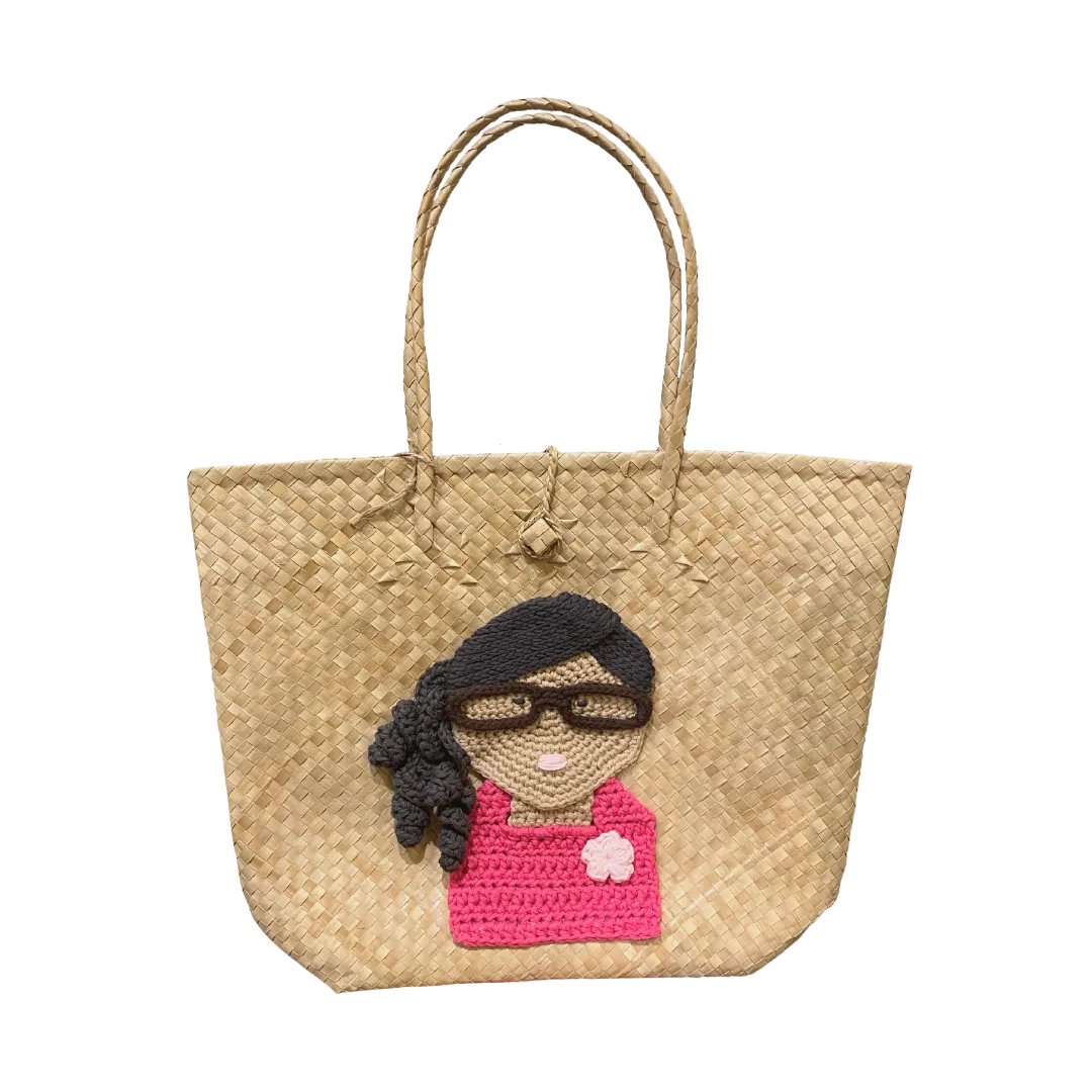 Mula Isla x Stitched by Mia Embroidered Buri Bayong