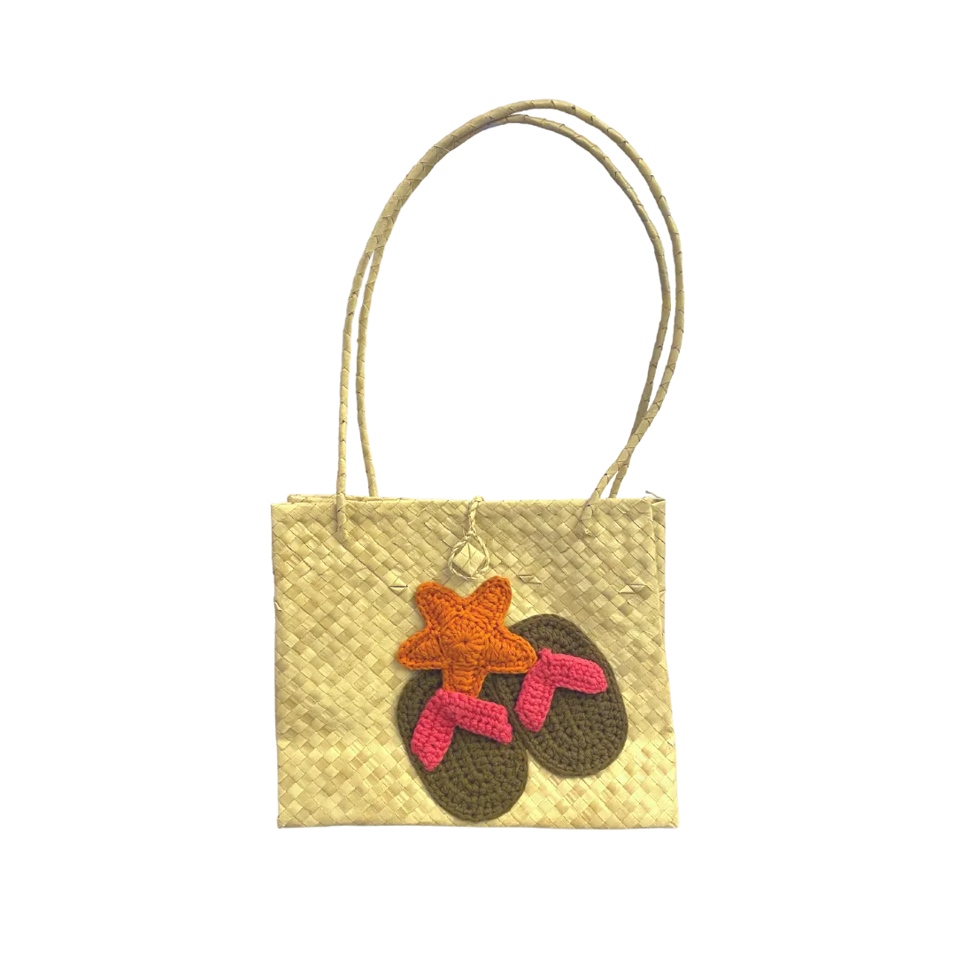 Mula Isla x Stitched by Mia Embroidered Buri Bayong