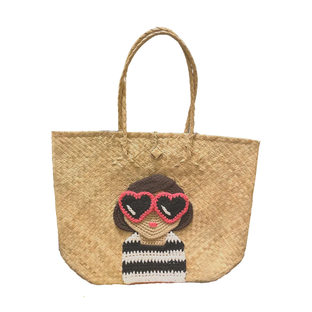 Mula Isla x Stitched by Mia Embroidered Buri Bayong