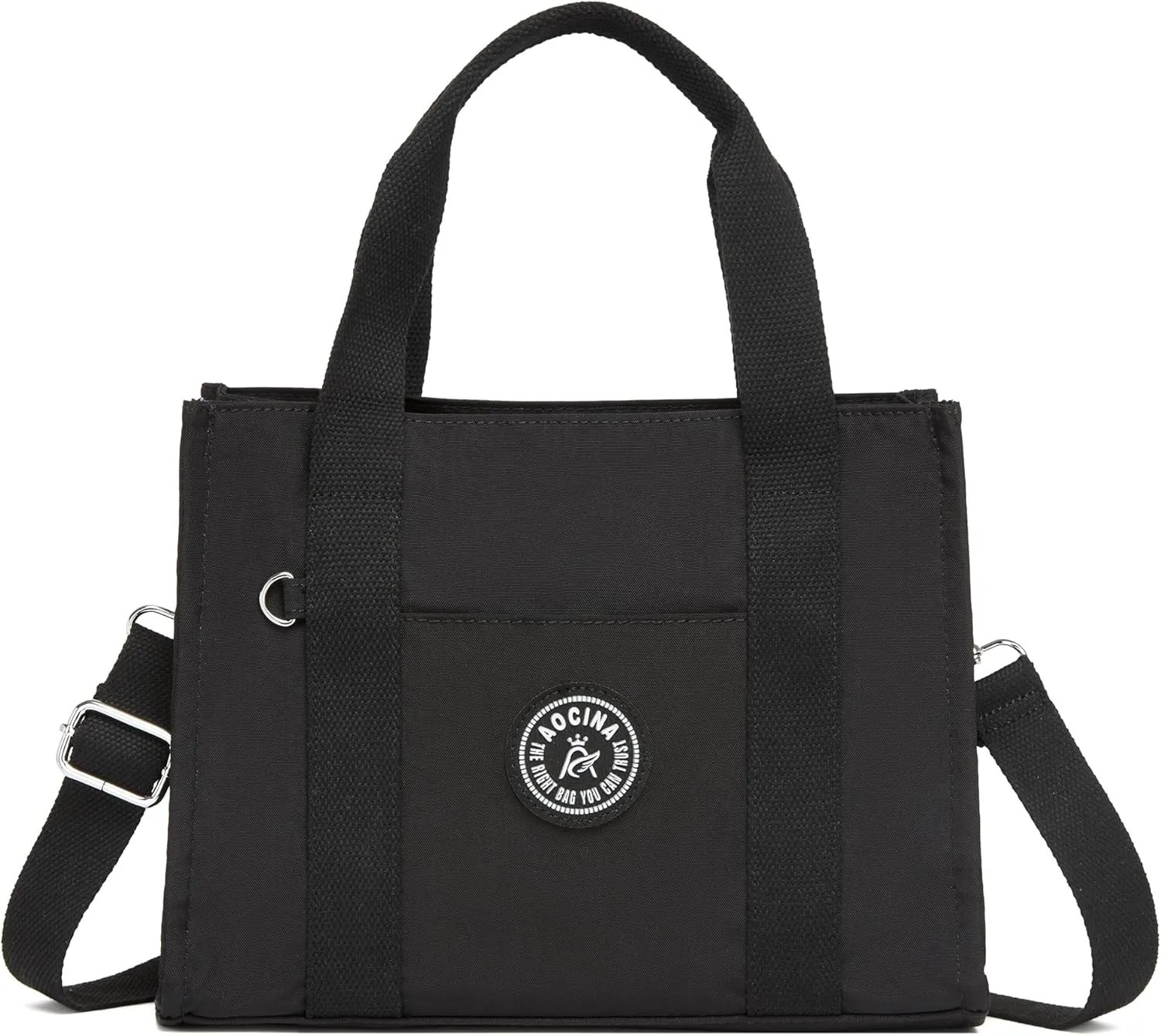 Multi-Pocket Tote Bag for Women with Zipper Lightweight Crossbody Shoulder Bag for Work Travel Nurse College Gift