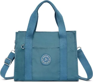 Multi-Pocket Tote Bag for Women with Zipper Lightweight Crossbody Shoulder Bag for Work Travel Nurse College Gift