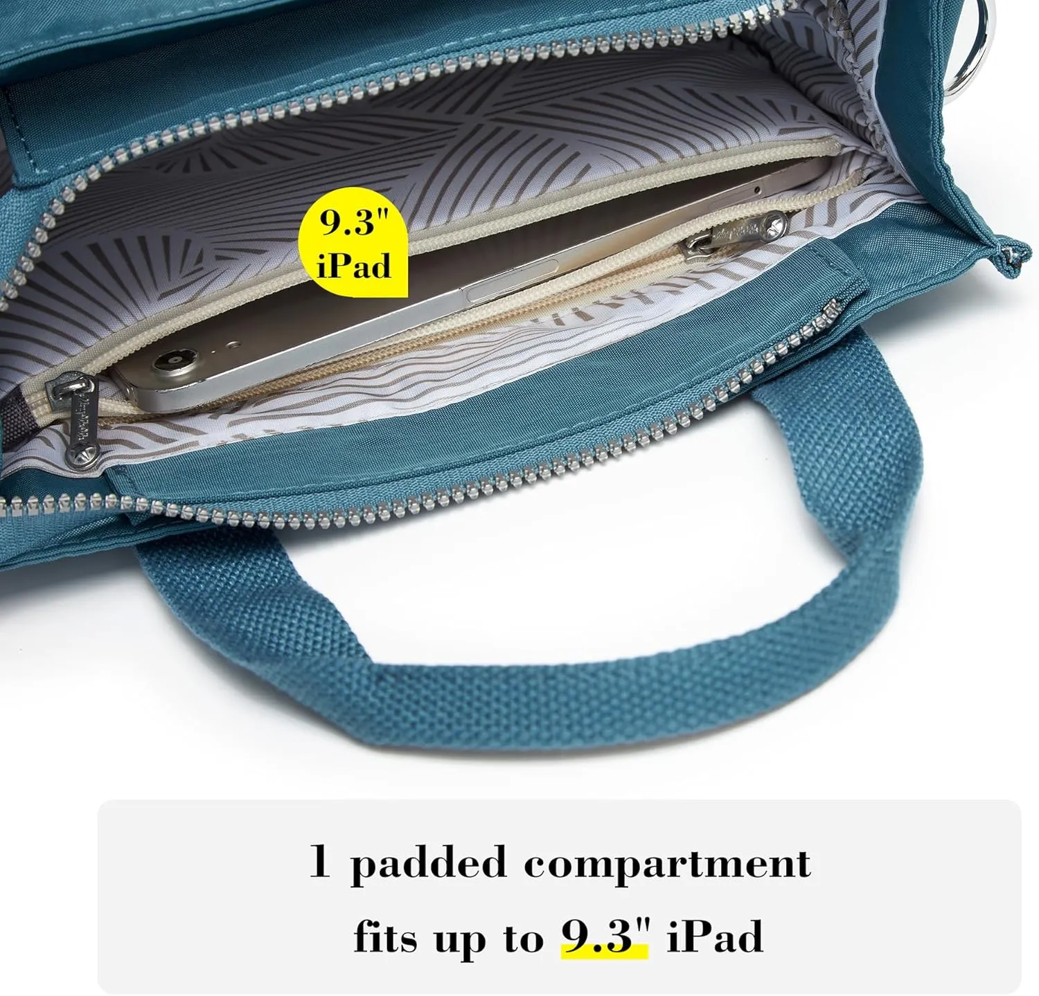 Multi-Pocket Tote Bag for Women with Zipper Lightweight Crossbody Shoulder Bag for Work Travel Nurse College Gift