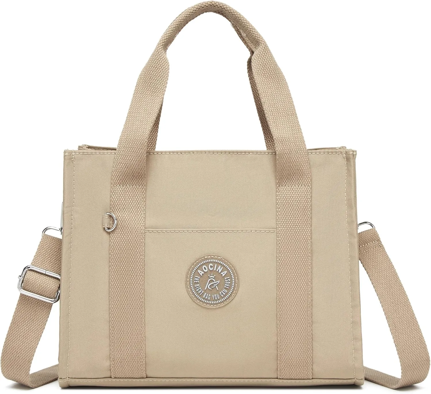 Multi-Pocket Tote Bag for Women with Zipper Lightweight Crossbody Shoulder Bag for Work Travel Nurse College Gift