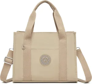 Multi-Pocket Tote Bag for Women with Zipper Lightweight Crossbody Shoulder Bag for Work Travel Nurse College Gift