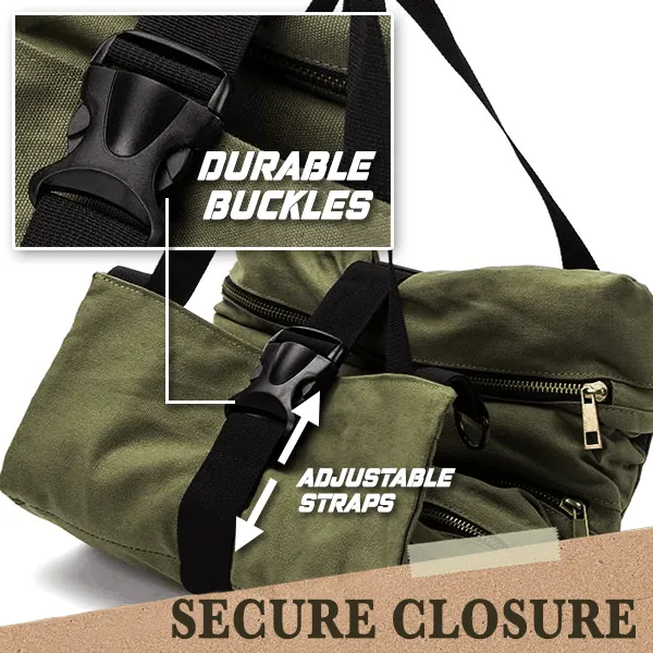 Multi-Purpose Roll Up Tool Bag Fishing Gear Storage Bag Camping Equipment Roll Up Bag Zipper Hanging Utensil Outdoor Bags