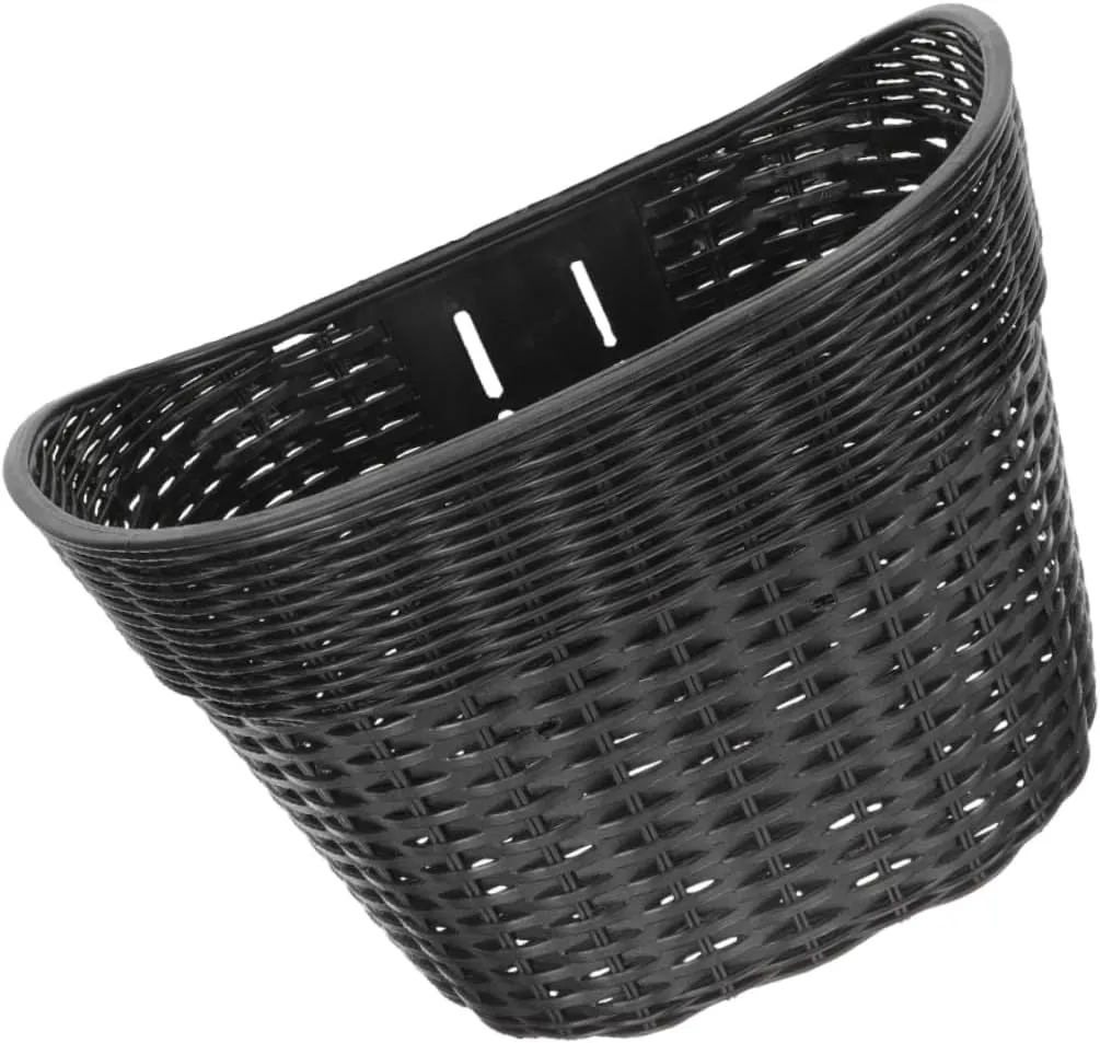 Multi-use Detachable Bike Basket Heavy-Duty Woven Design for Easy Installation Sturdy Storage for Cycling Essentials Compact for Handlebar Use