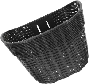Multi-use Detachable Bike Basket Heavy-Duty Woven Design for Easy Installation Sturdy Storage for Cycling Essentials Compact for Handlebar Use