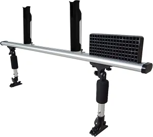 Multi-Use Kayak Trolling Motor Mount Bracket & Fishing Accessories Mount Platform for Kayak, Gift Ideas for Men (Include 2 Fishing Rod Holders)