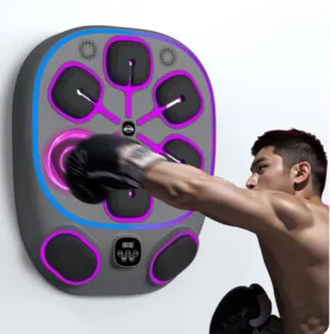 Music Boxing Machine with Gloves, Boxing Gym Equipment, Punching Bag for Adult Training