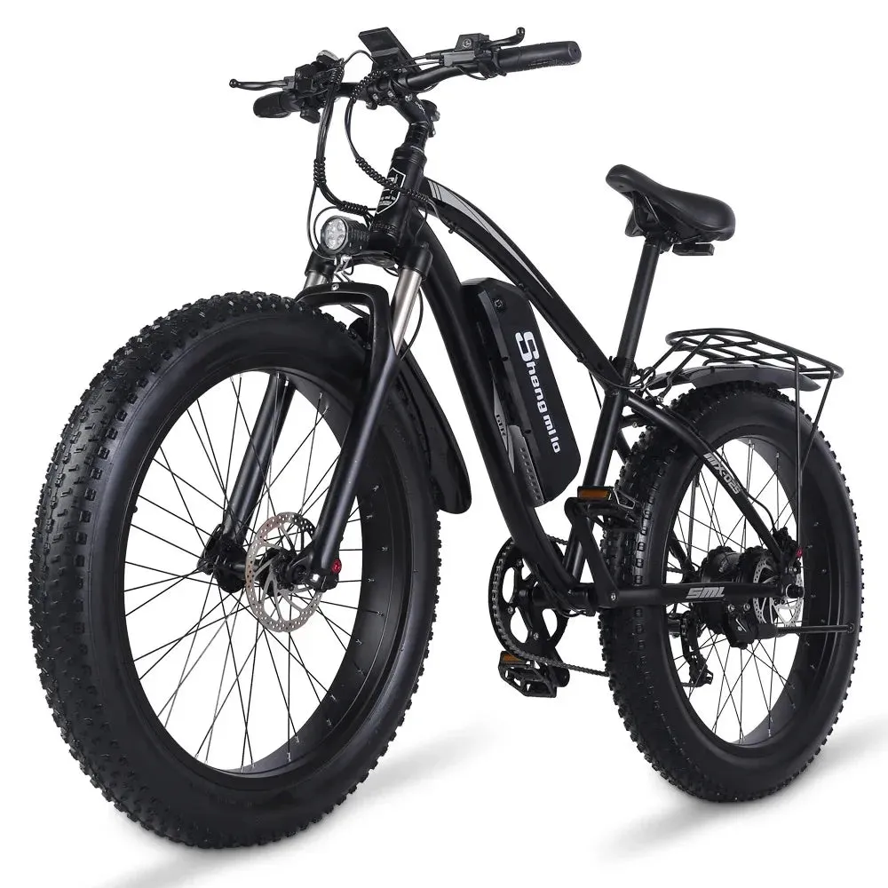 MX02S Electric Bike 48V1000W 26 In e bike 17AH Lithium Battery men's Mountain Bike Fat Tire Ebike Adult Electric Bicycle