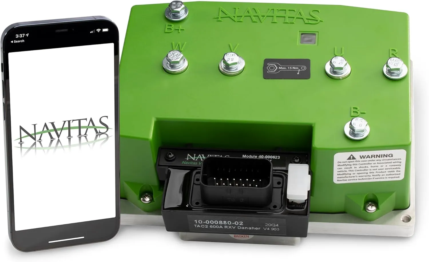Navitas 600A EZGO RXV Golf Cart AC Controller with On-The-Fly Programmer and MODZ® Heavy Duty Solenoid - Danaher Controller