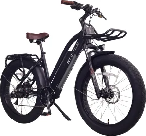 NCM ET.Cycle T720 Electric Fat Tire Bike e Bike for Adults, 48V720Wh Large Removable Battery, 8 Speed Gear, Disc Brakes, Matte Black 26"