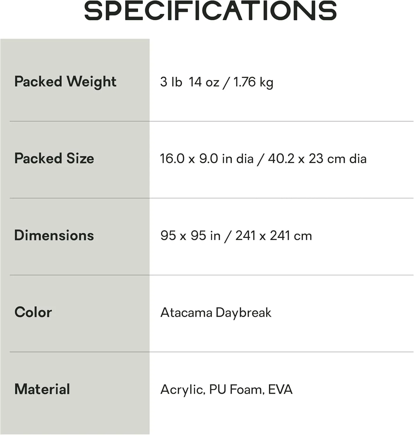 NEMO Equipment Victory Blanket - X-Large - Picnic: Atacama Daybreak