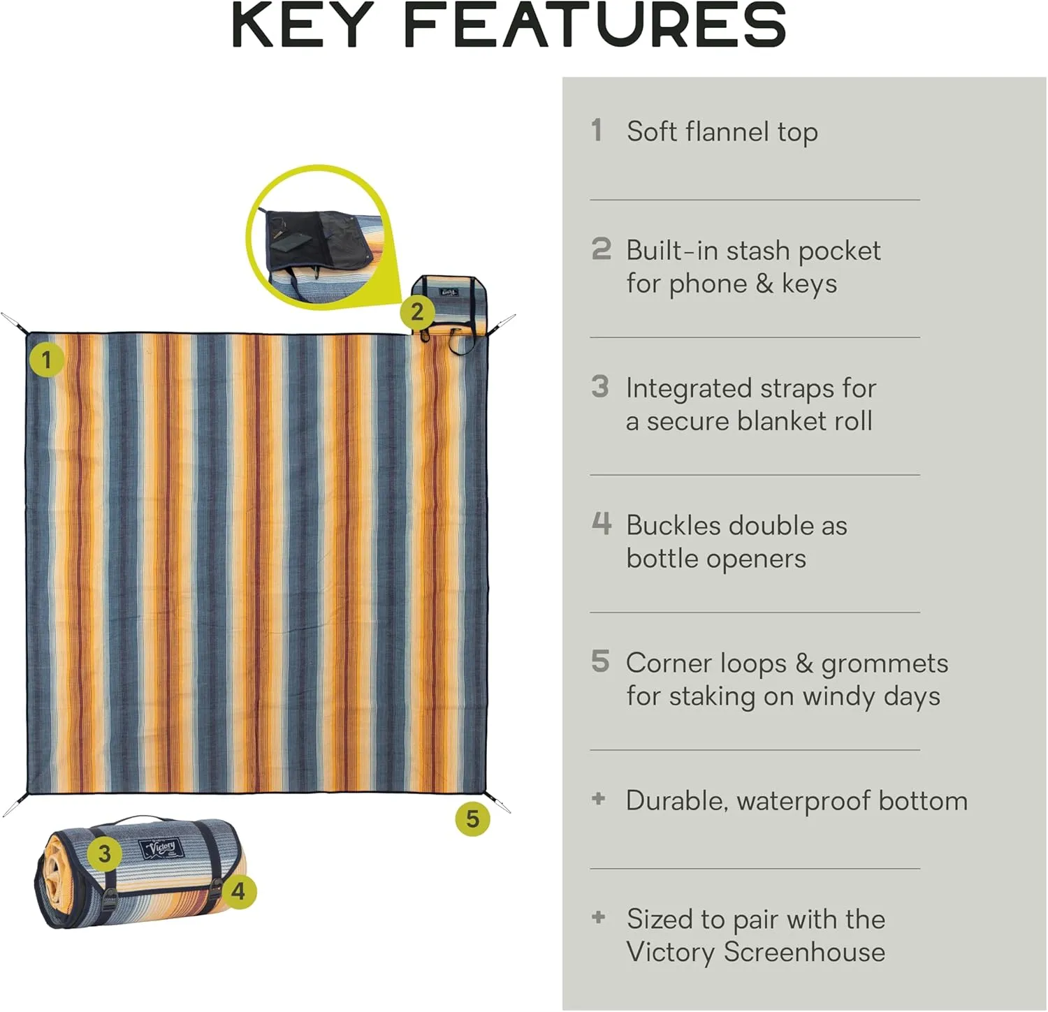 NEMO Equipment Victory Blanket - X-Large - Picnic: Atacama Daybreak