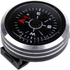 New 25mm High-Grade Watch Style Compass for Outdoor Survival, Camping, and Hiking - Black