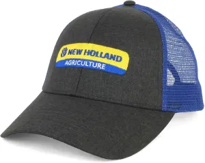 New Holland Heather Grey Twill with Blue Mesh Back Cap