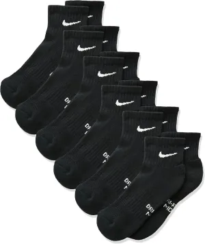 NIKE Kids' Everyday Cushioned Ankle Socks (6 Pairs)