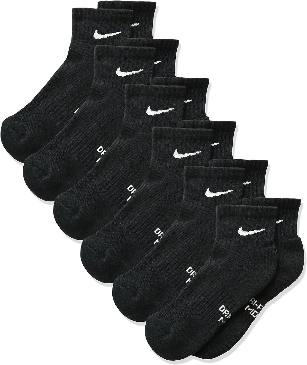 NIKE Kids' Everyday Cushioned Ankle Socks (6 Pairs)