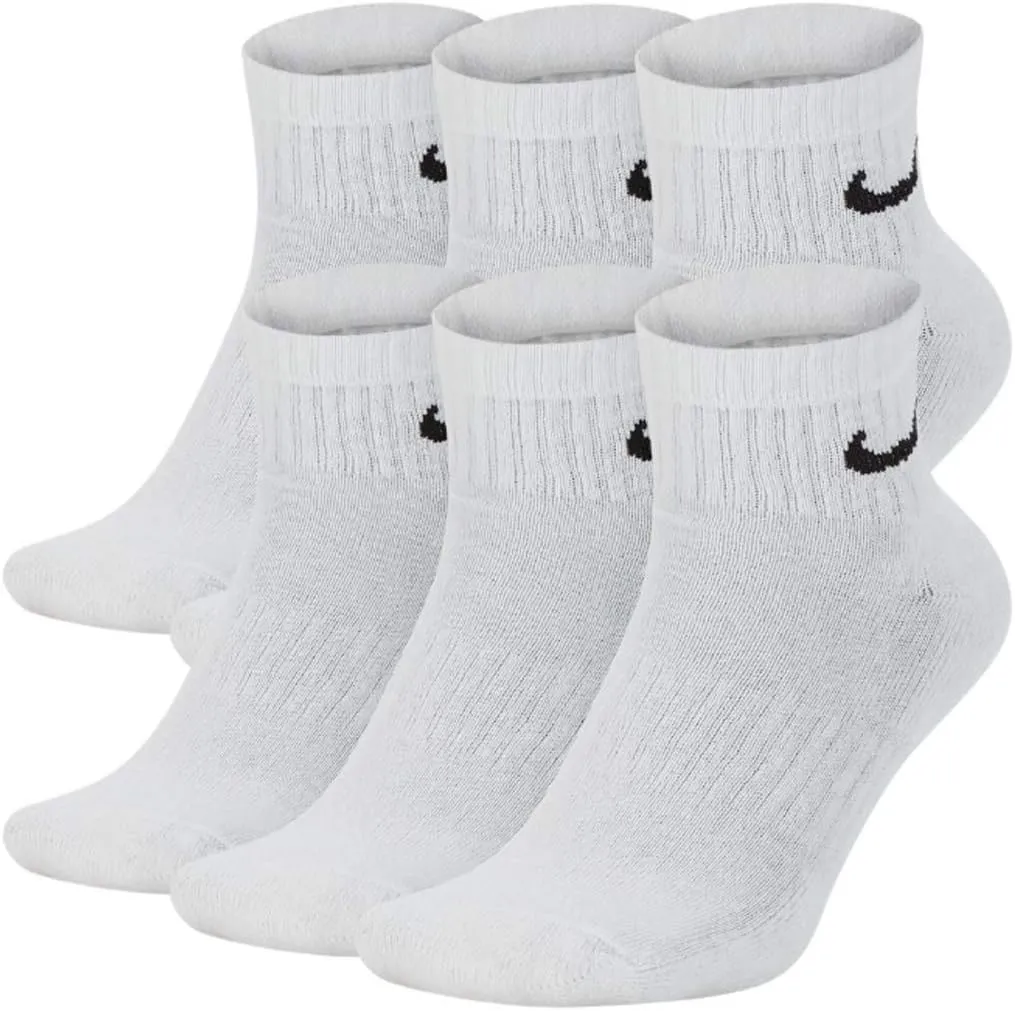 Nike Men's Bag Cotton Quarter Cut Socks (6 Pack)
