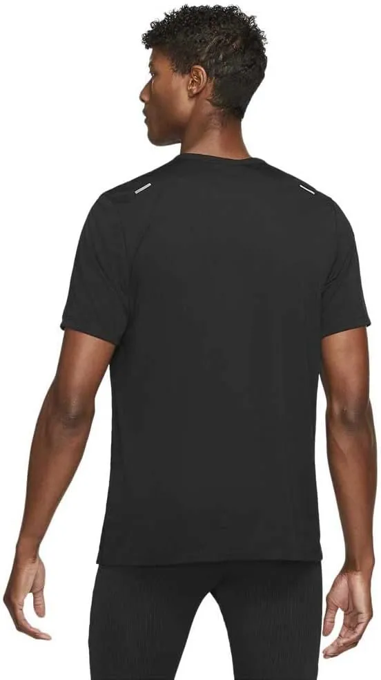 Nike Rise 365 Men's Dri-FIT Short-Sleeve Running Top (Black, CZ9184-013)