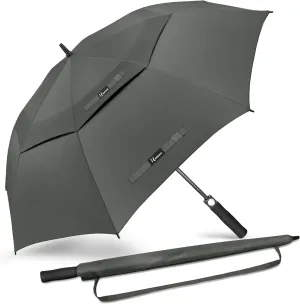 NINEMAX Golf Umbrella 51/54/62/68 Inch Automatic Open, Large Double Canopy Vented Oversize Stick Umbrellas Extra Large Windproof Waterproof for Rain