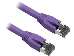 Nippon Labs Cat8 Ethernet Cable – Purple | 2GHz, 40G, 24AWG, Shielded S/FTP, Heavy Duty High Speed LAN Network RJ45 Cable-in Wall, Outdoor for Router, Modem, Gaming etc.