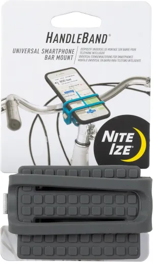 Nite Ize HandleBand Universal Smartphone Bar Mount - Cell Phone Mount for Bike Handlebar - Phone Holder for Bike Rides - Cell Phone Bike Mount - Bike Stem Phone Mount