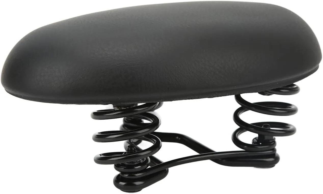 Noseless Bike Saddle for Men,Soft Shock Absorbing Mountain Bike Seat,Replacement Saddle for Folding Bikes