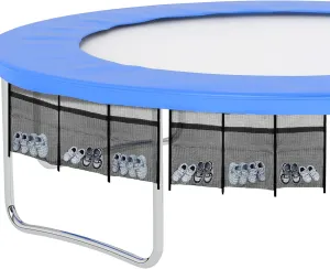 Nuenen 2 Pieces Trampoline Shoes Bag Holder 3 Pouch Trampoline Storage Mesh Bag with 4 Straps Trampolinturnen Shoe Holder Indoor Fitness Shoes Organizer Trampolinturnen Equipment Accessories