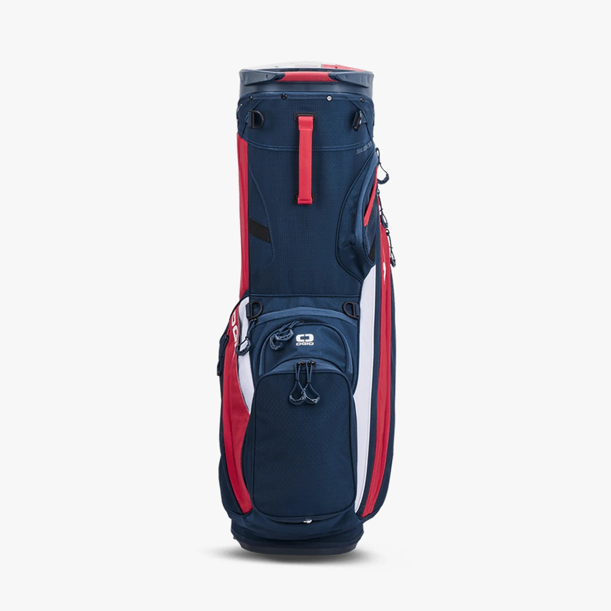 OGIO SILENCER HYBRID STAND GOLF BAG RED/WHITE/BLUE