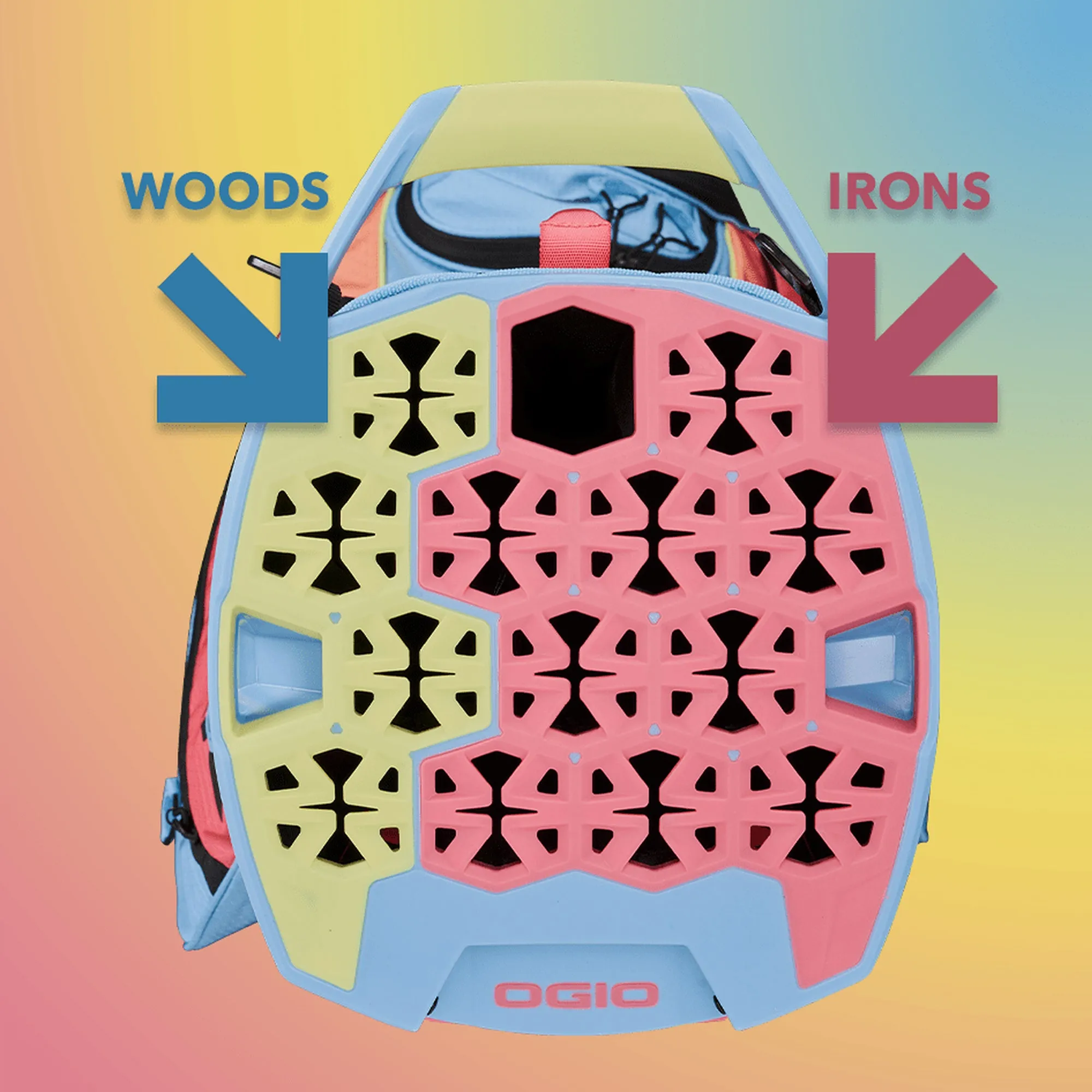 OGIO SILENCER HYBRID STAND GOLF BAG SHERBET