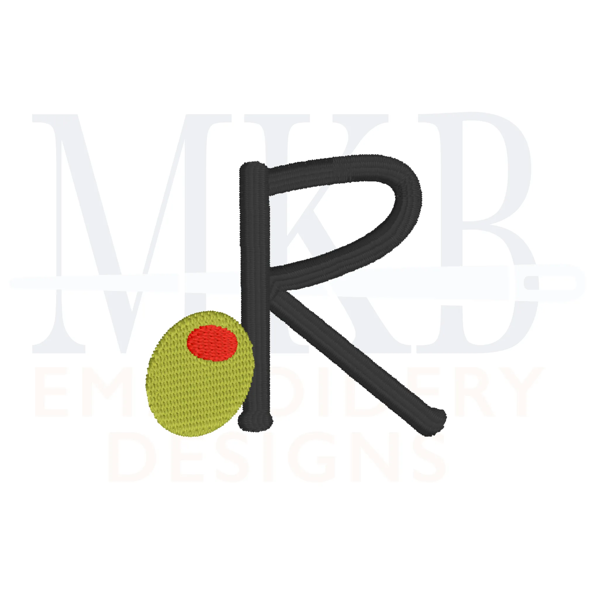 Olive Embroidery Design