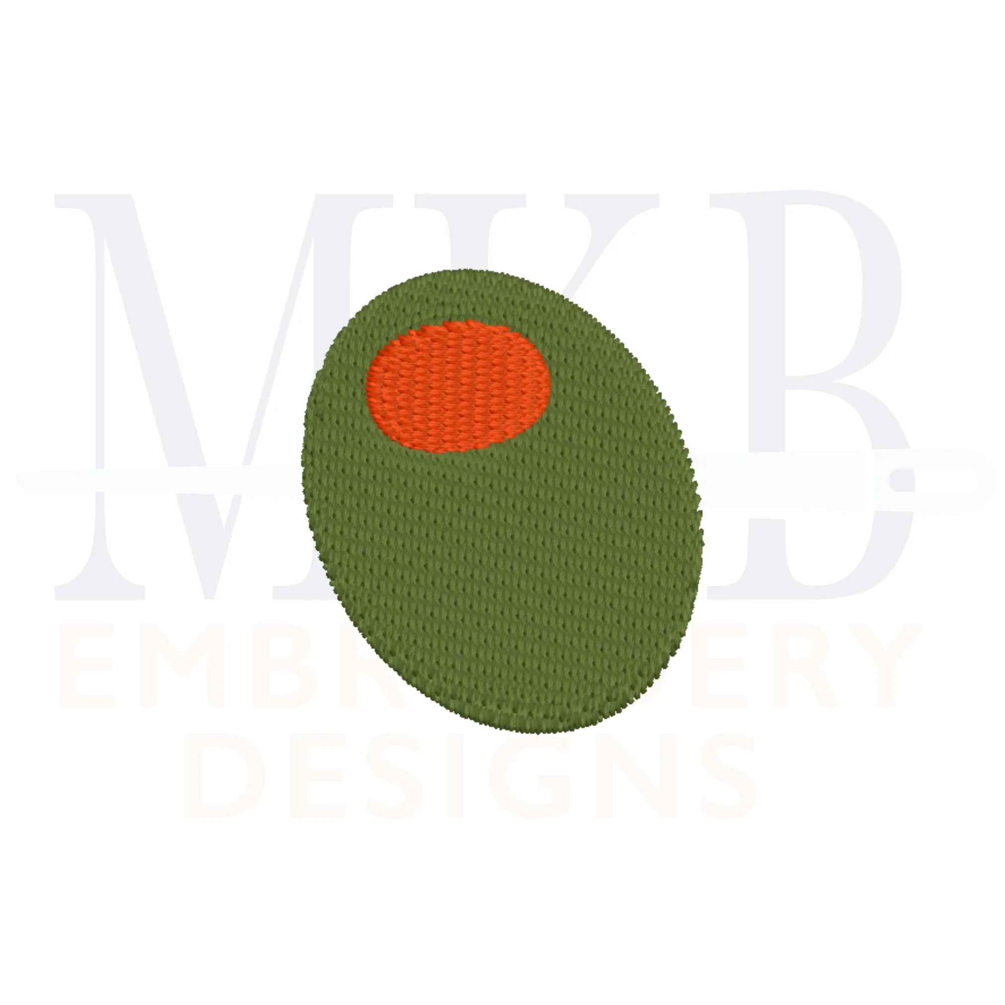 Olive Embroidery Design