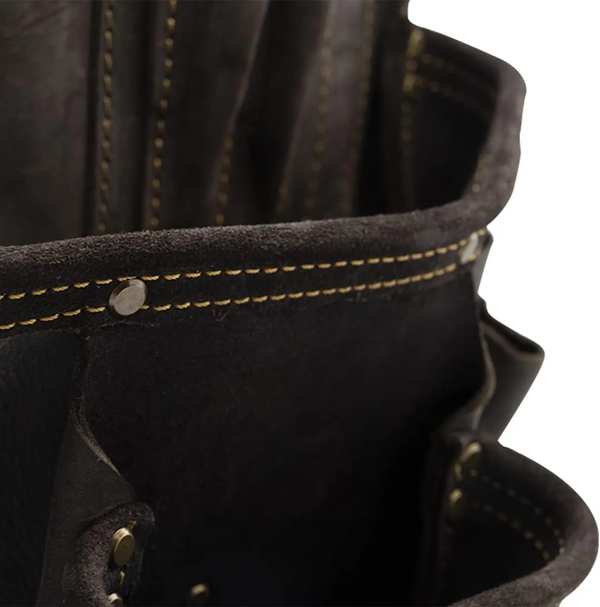 OX Tools Pro Oil-Tanned Leather Tool Pouch Set – Heavy-Duty Tool Belt Pouches for Carpenters, Drywallers, Framers & Electricians, Multi-Pocket, Reinforced Stitching & Hammer Holders