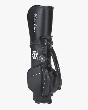 Pearl Quilted Stand Bag - Black