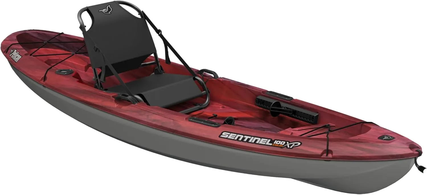 Pelican Sentinel 100XP - Angler Sit on top Fishing Kayak - Lightweight - Ergocast XP™ Seating System - 10 ft