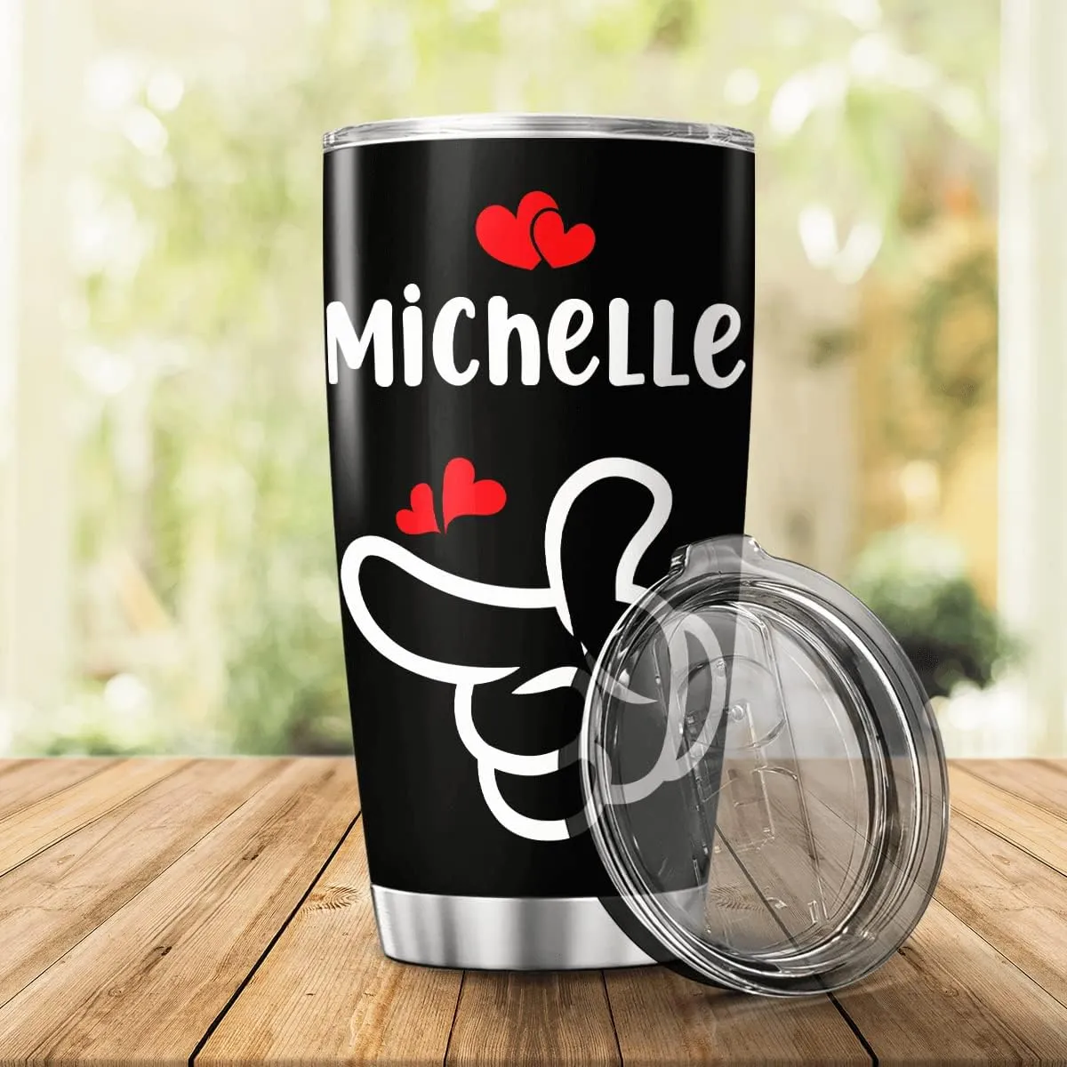 Personalized Coffee Tumbler Couples Customized Name Tumblers Hand Sign Stainless Steel Mugs For Husband Wife Friends Cups 20 30 Oz Insulated Travel Mug For Valentine Gifts
