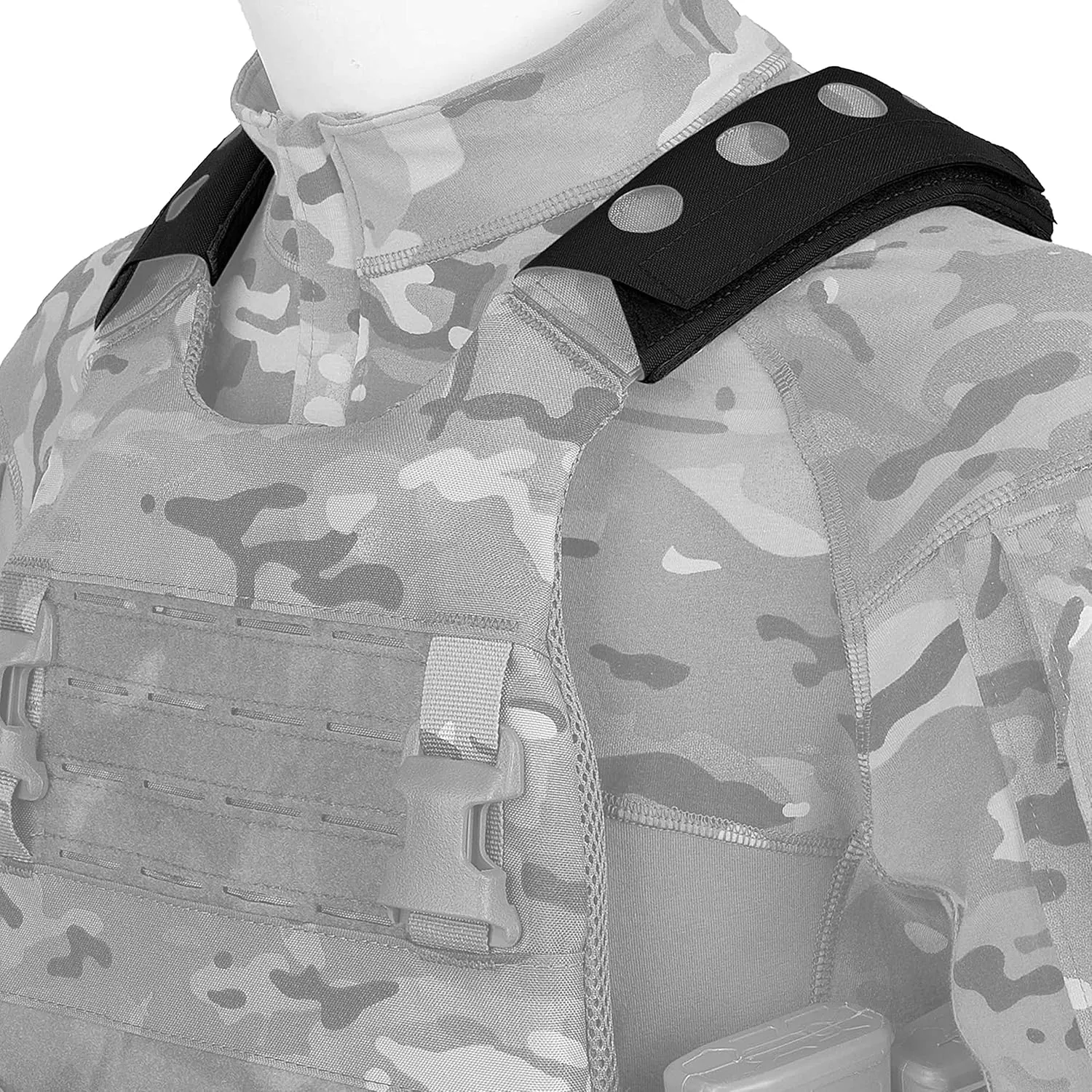 PETAC GEAR Tactical Vest Shoulder Pads 2PCS Lightweight Cushion Strap Pads with Foam and Spacer mesh