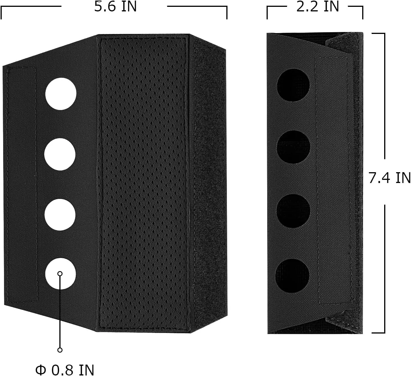 PETAC GEAR Tactical Vest Shoulder Pads 2PCS Lightweight Cushion Strap Pads with Foam and Spacer mesh