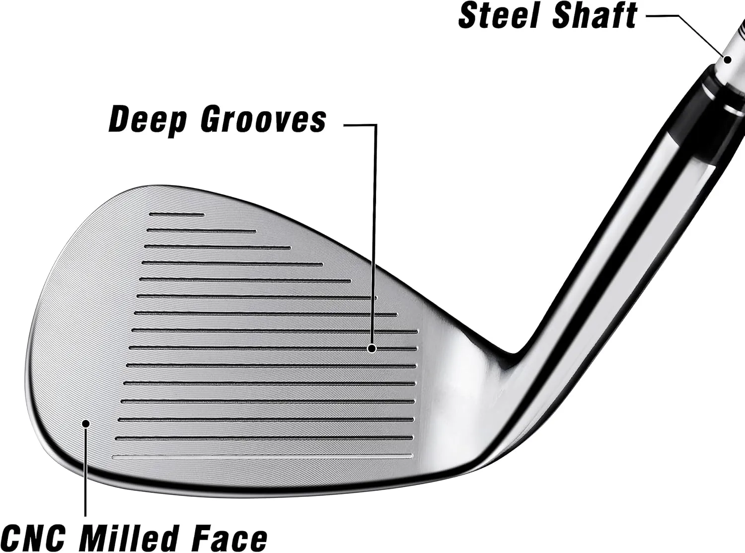 PGM Golf Wedge Set for Men&Women - 50/52/54/56/58/60/62/64 Degree Gap Wedge Sand Wedge Lob Wedge Right Hand - Milled Face for More Spin - Easily Escape from Bunker
