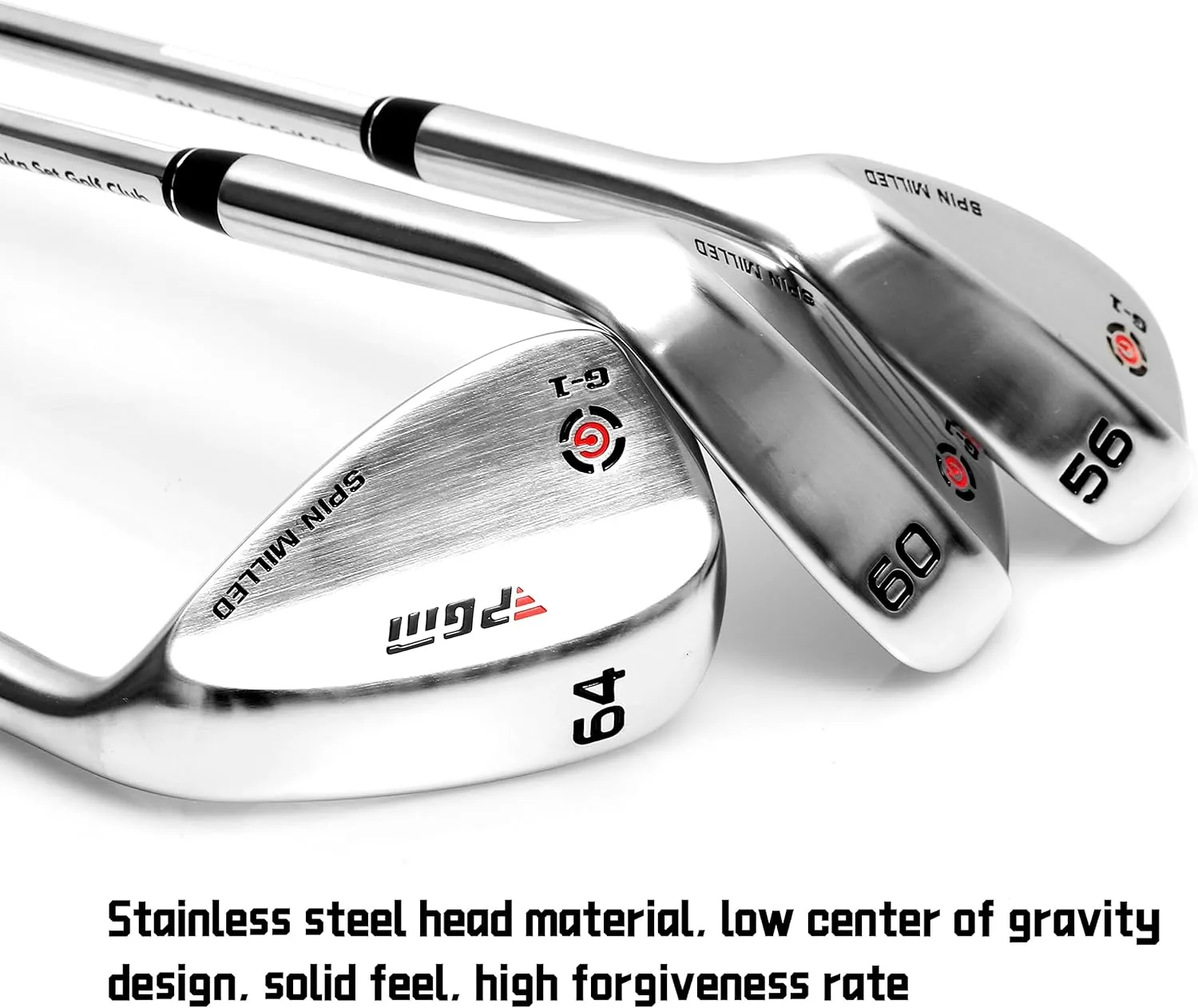 PGM Golf Wedge Set for Men&Women - 50/52/54/56/58/60/62/64 Degree Gap Wedge Sand Wedge Lob Wedge Right Hand - Milled Face for More Spin - Easily Escape from Bunker