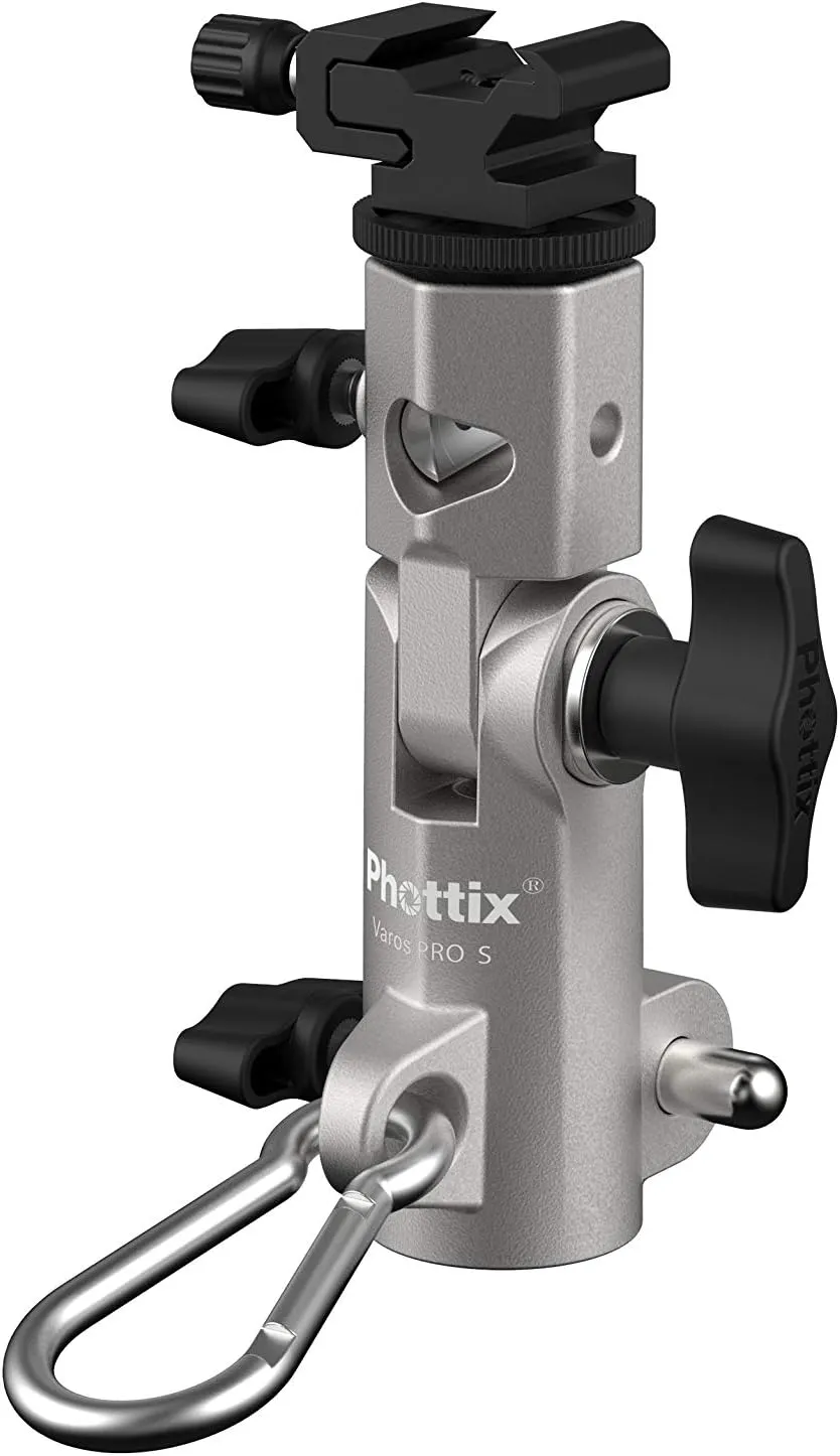 Phottix Varos Pro S Multi-Function Flash Shoe Umbrella Holder (PH87200)