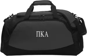 Pi Kappa Alpha Active Duffel - Pike Travel Bag (Medium 12"H x 26"W x 12"D, Charcoal)