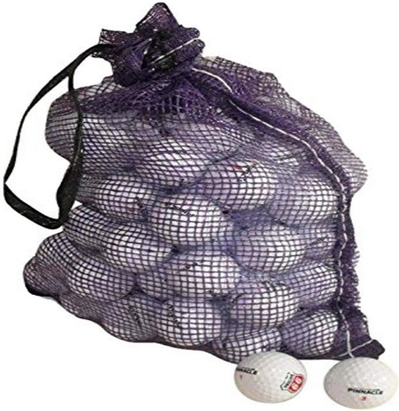 Pinnacle Recycled Grade A Golf Balls Cleaned Golf Balls Mint Condition 72 Balls Assorted Models in Onion Mesh Bag