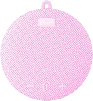 Pinned 2.0 Dart Magnetic Speaker - USB-C Rechargeable, 10  Hour Battery, IPX7 Waterproof, Bluetooth 5.0 with Carabiner - Bluetooth Speakers - Golf Gift Idea - Magnetic Golf Cart Speakers - Pink